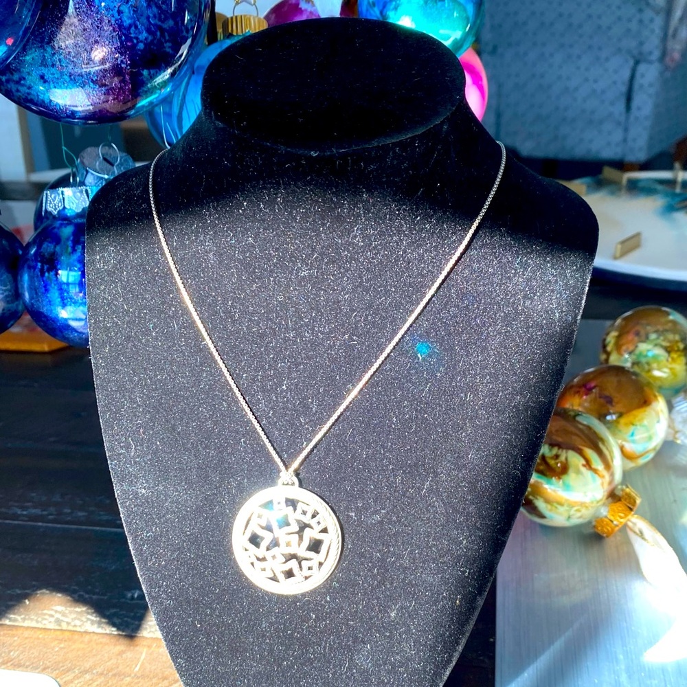 David Yurman necklace with pave diamonds